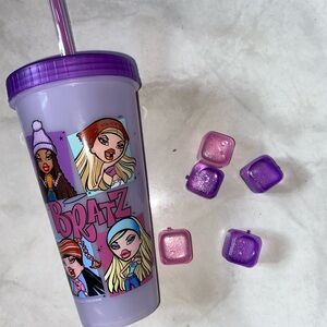 Bratz Purple Tumbler with Straw
